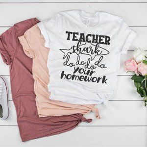 Teacher Shark Tshirt, Best Teacher , Tshirt Gift